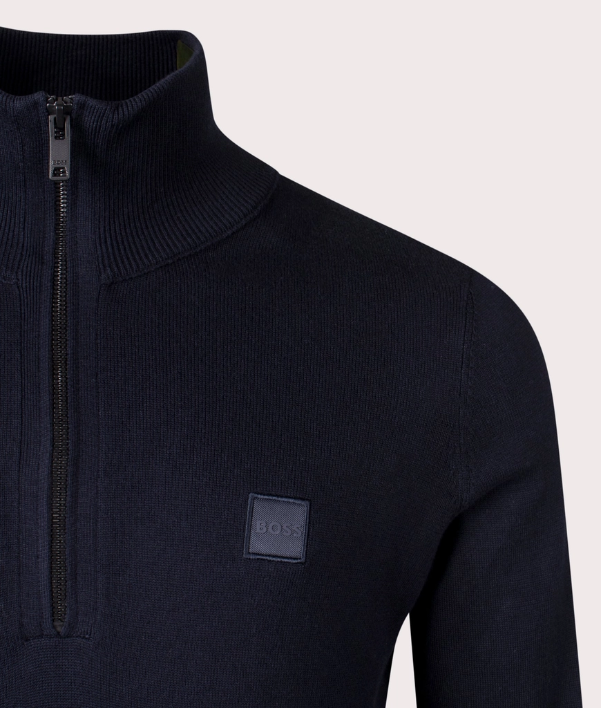 Hugo Boss Mens Kanobix Quarter Zip Jumper